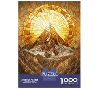 Jigsaw Puzzle 1000 Piece for Teenagers Mountain Peak Gold Mosaic Jigsaw for Adults DIY Toys Pattern Assembly for Birthday, Chrismas 70x50cm/1000pcs