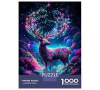 Jigsaw Puzzle 1000 Piece for Teenagers Mystical Fantasy Deer Jigsaws for Adults Hands-on Game Pattern Assembly Unique Birthday And Gifts 70x50cm/1000pcs