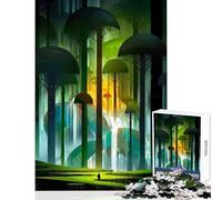 Jigsaw Puzzle 1000 Piece for Teenagers Mystical Forest Landscape Jigsaws for Adults Puzzle Stress Reliever Help The Brain Exercise Family Fun & Game Night (38x52cm)