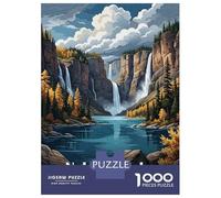 Jigsaw Puzzle 1000 Piece for Teenagers Nahanni Lake Canada Landscape Jigsaws for Adults Fun Games Perfect Decoration Help The Brain Exercise 70x50cm/1000pcs
