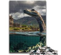 Jigsaw Puzzle 1000 Piece for Teenagers Nessie at Eilean Donan Suitable for Couples Educational Games Birthday Gifts 50x75cm