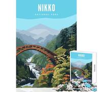 Jigsaw Puzzle 1000 Piece for Teenagers Nikko National Park Jigsaws for Adults Puzzle Stress Reliever Help The Brain Exercise Family Fun & Game Night (38x26cm)