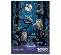 Jigsaw Puzzle 1000 Piece for Teenagers Nocturnal Owls Ensemble Teenager Puzzles Brain Teaser Game Pattern Assembly Unique Birthday And Gifts 70x50cm/1000pcs