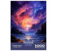 Jigsaw Puzzle 1000 Piece for Teenagers Ocean Stormy Sky Jigsaw for Adults Hands-on Game Wall Decoration Deal As Gifts for The Whole Family 52x38cm/1000pcs