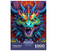Jigsaw Puzzle 1000 Piece for Teenagers Ode to The Vibrant Dragon Jigsaw for Adults DIY Toys Pattern Assembly for Birthday, Chrismas 70x50cm/1000pcs