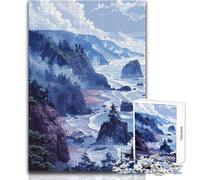 Jigsaw Puzzle 1000 Piece for Teenagers Pacific Cliffs Pixel Art Challenging Game Toys A Work of Art Birthday Gifts Size 38x52cm