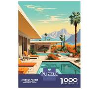 Jigsaw Puzzle 1000 Piece for Teenagers Palm Springs Puzzles for Adults Fun Games Wall Decoration Stress Reduction Gifts 70x50cm/1000pcs