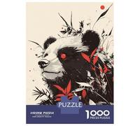 Jigsaw Puzzle 1000 Piece for Teenagers Panda Bear Red Eyes Adult Puzzles Toy Wall Decor Wall Art Deal As Gifts for The Whole Family 38x26cm/1000pcs