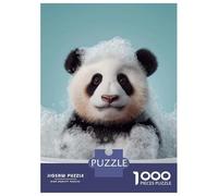 Jigsaw Puzzle 1000 Piece for Teenagers Panda Cub in A Bubble Bath Jigsaw for Adults Relax Games For Family Fun Deal As Gifts for The Whole Family 52x38cm/1000pcs
