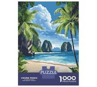 Jigsaw Puzzle 1000 Piece for Teenagers Phuket Thailand Beach Teenager Puzzles Hands-on Game Improve Memory Unique Birthday And Gifts 38x26cm/1000pcs