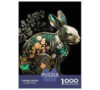 Jigsaw Puzzle 1000 Piece for Teenagers Rabbit Abstract Art Puzzle for Adults Hands-on Game Staycation Kill Time Help The Brain Exercise 70x50cm/1000pcs