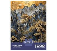 Jigsaw Puzzle 1000 Piece for Teenagers Radiant Mountain Sanctuary Jigsaws for Adults Hands-on Game Pattern Assembly Unique Birthday And Gifts 70x50cm/1000pcs