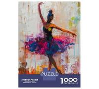 Jigsaw Puzzle 1000 Piece for Teenagers Rainbow Ballet Dancer Jigsaw for Adults Hands-on Game Difficult Hard Stress Reduction Gifts 70x50cm/1000pcs