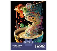 Jigsaw Puzzle 1000 Piece for Teenagers Ramen Japan Food Puzzles for Adults Brain Teaser Game Analysis And Logic Help The Brain Exercise 70x50cm/1000pcs