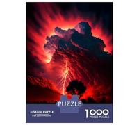 Jigsaw Puzzle 1000 Piece for Teenagers Red Apocalypse Storm Jigsaws for Adults Hands-on Game Pattern Assembly Unique Birthday And Gifts 70x50cm/1000pcs