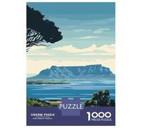 Jigsaw Puzzle 1000 Piece for Teenagers Robben Island, South Africa Jigsaws for Adults Fun Games Perfect Decoration Help The Brain Exercise 52x38cm/1000pcs