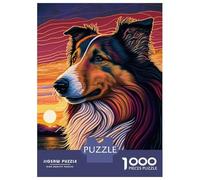 Jigsaw Puzzle 1000 Piece for Teenagers Rough Collie Style 4 Puzzle for Adults Hands-on Game Staycation Kill Time Help The Brain Exercise 70x50cm/1000pcs