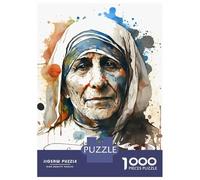 Jigsaw Puzzle 1000 Piece for Teenagers Saint Mother Teresa India Jigsaw for Adults DIY Toys Pattern Assembly for Birthday, Chrismas 38x26cm/1000pcs