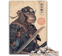 Jigsaw Puzzle 1000 Piece for Teenagers Samurai Monkey Suitable for Couples Educational Games Birthday Gifts 38x26cm