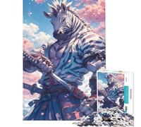 Jigsaw Puzzle 1000 Piece for Teenagers Samurai Zebra Sakura Help The Brain Exercise Birthday Present Toy Wall Decor Suitable for People Aged 14 And Above (50x75cm)