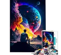 Jigsaw Puzzle 1000 Piece for Teenagers Sat Contemplating Help The Brain Exercise Birthday Present Toy Wall Decor Suitable for People Aged 14 And Above (50x75cm)