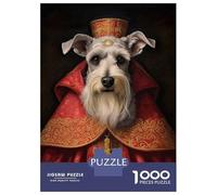 Jigsaw Puzzle 1000 Piece for Teenagers Schnauzer The Pope Jigsaws for Adults Hands-on Game Pattern Assembly Unique Birthday And Gifts 52x38cm/1000pcs