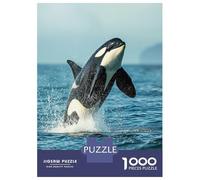 Jigsaw Puzzle 1000 Piece for Teenagers Sea Orca Whale Killer Puzzles for Adults Fun Games Wall Decoration Stress Reduction Gifts 70x50cm/1000pcs