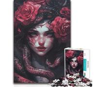 Jigsaw Puzzle 1000 Piece for Teenagers Serpentine Beauty Family Fun & Game Night Pattern Assembly Funny Gift 38x26cm(1000pcs)