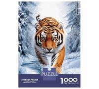 Jigsaw Puzzle 1000 Piece for Teenagers Siberian Tiger in Winter Jigsaw for Adults DIY Toys Pattern Assembly for Birthday, Chrismas 70x50cm/1000pcs