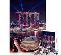 Jigsaw Puzzle 1000 Piece for Teenagers Singapore Educational Games Stress Reliever DIY Toys Help The Brain Exercise (50x75cm)