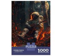 Jigsaw Puzzle 1000 Piece for Teenagers Space Astronaut Music Teenager Puzzles Brain Teaser Game Pattern Assembly Unique Birthday And Gifts 52x38cm/1000pcs