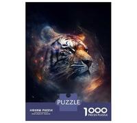 Jigsaw Puzzle 1000 Piece for Teenagers Space Tiger Puzzle for Adults Hands-on Game Staycation Kill Time Help The Brain Exercise 70x50cm/1000pcs