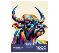 Jigsaw Puzzle 1000 Piece for Teenagers Spanish Fighting Bull Puzzles for Adults Fun Games Wall Decoration Stress Reduction Gifts 38x26cm/1000pcs