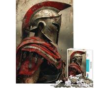Jigsaw Puzzle 1000 Piece for Teenagers Sparta Warrior Help The Brain Exercise Birthday Present Toy Wall Decor Suitable for People Aged 14 And Above (38x52cm)