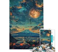 Jigsaw Puzzle 1000 Piece for Teenagers Starry Sky Sports Car Help The Brain Exercise Birthday Present Toy Wall Decor Suitable for People Aged 14 And Above (38x52cm)