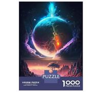 Jigsaw Puzzle 1000 Piece for Teenagers Stellar Sunset Galaxy Jigsaw for Adults Hands-on Game Difficult Hard Stress Reduction Gifts 52x38cm/1000pcs