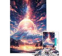 Jigsaw Puzzle 1000 Piece for Teenagers Sunset of The Universe Fun at Home Activities, Presents for Women Relax Games Suitable for Ages 14 And Up (50x75cm)