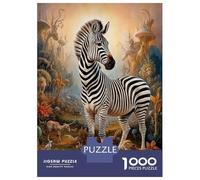 Jigsaw Puzzle 1000 Piece for Teenagers Surreal Mystical Zebra Teenager Puzzles Brain Teaser Game Pattern Assembly Unique Birthday And Gifts 70x50cm/1000pcs