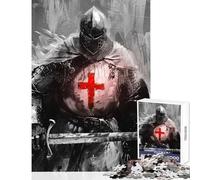 Jigsaw Puzzle 1000 Piece for Teenagers Templar Triumph Relaxing Games Birthday Present Educational Toy Help The Brain Exercise (38x52cm)