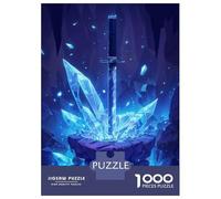 Jigsaw Puzzle 1000 Piece for Teenagers The Crystalize Sword Jigsaw for Adults DIY Toys Pattern Assembly for Birthday, Chrismas 70x50cm/1000pcs
