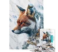 Jigsaw Puzzle 1000 Piece for Teenagers The Fox's Mystic Domain Teenager Puzzles Toy Wall Decor Hand Speed Race Help The Brain Exercise (Size 50x75cm)