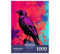 Jigsaw Puzzle 1000 Piece for Teenagers The Raven Abstract Art Jigsaw for Adults Hands-on Game Difficult Hard Stress Reduction Gifts 38x26cm/1000pcs