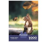 Jigsaw Puzzle 1000 Piece for Teenagers The Squirrel And Butterfly Jigsaws for Adults Hands-on Game Pattern Assembly Unique Birthday And Gifts 38x26cm/1000pcs