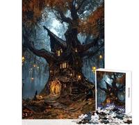 Jigsaw Puzzle 1000 Piece for Teenagers The Witching Wood Brain Teaser Game Difficult Challenge Home Decoration Toys Suitable for Desktop Decoration (50x75cm)