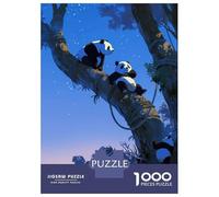 Jigsaw Puzzle 1000 Piece for Teenagers Three Pandas in Trees Adult Puzzles Toy Wall Decor Wall Art Deal As Gifts for The Whole Family 52x38cm/1000pcs