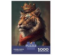 Jigsaw Puzzle 1000 Piece for Teenagers Tiger Appealing Jigsaw for Adults Fun Games Birthday Present for Birthday, Chrismas 52x38cm/1000pcs