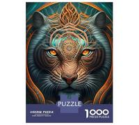 Jigsaw Puzzle 1000 Piece for Teenagers Tiger Mystical Beings Puzzle for Adults Hands-on Game Staycation Kill Time Help The Brain Exercise 70x50cm/1000pcs
