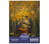 Jigsaw Puzzle 1000 Piece for Teenagers Toad Playing Flute Puzzle for Adults Family Games Enhance Memory Stress Reduction Gifts 70x50cm/1000pcs
