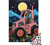 Jigsaw Puzzle 1000 Piece for Teenagers Tractor Night Adventure Puzzle for Adults Fun Games Presents for Women for Birthday, Chrismas 52x38cm/1000pcs