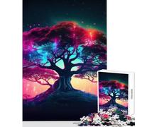 Jigsaw Puzzle 1000 Piece for Teenagers Tree of Life Toy Wall Decor Art Work Gift Practical Game Help The Brain Exercise Size 38x26cm